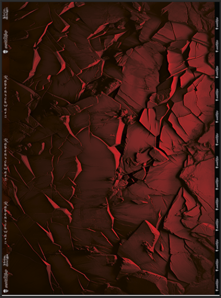 Rabenschwarz Kombi rot - Panel - French Terry B-Ware!